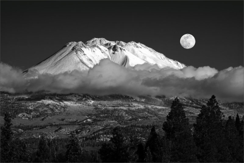 "Mt. Shasta Under the Moon" by Kim Cuc Tran